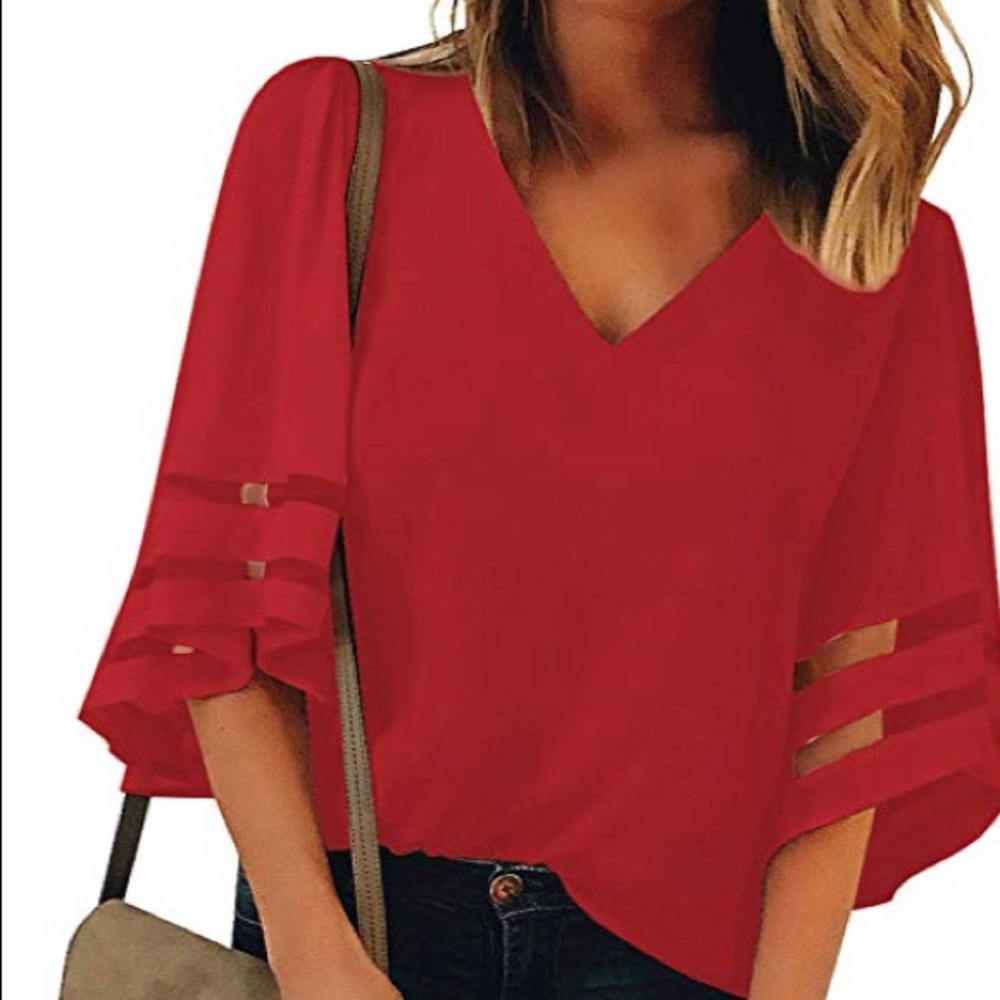 Bell sleeve blouse